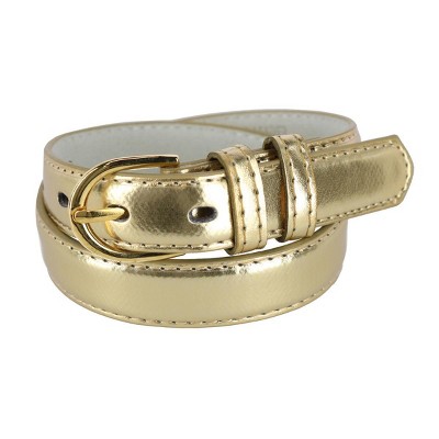 CTM Kid's Leather 1 inch Basic Dress Belt