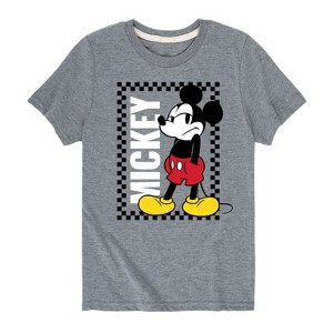 Boys' - Disney - Mickey Checker Frame Short Sleeve Graphic T-Shirt - 1 of 4