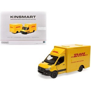 Mercedes-Benz Sprinter Van "DHL" Yellow 1/48 Diecast Model Car by Kinsmart - 1 of 3