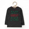 Santa Christmas Icons - Toddler Long Sleeve Graphic Tee and Youth Long Sleeve Graphic T-Shirt - 2 of 3