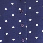 navy polka dot