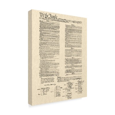 Trademark Fine Art -Continental Congress 'Constitution Document' Canvas Art