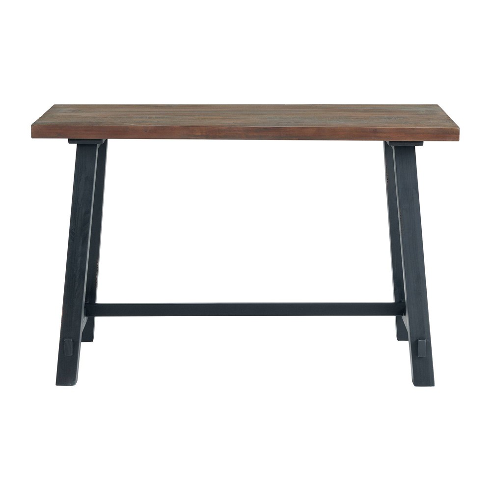 Photos - Office Desk 48" Adam Solid Wood Desk Rustic Natural - Alaterre Furniture