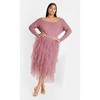 Women's Plus Size Intrigue Sweater - dusty orchid | CITY CHIC - 2 of 4
