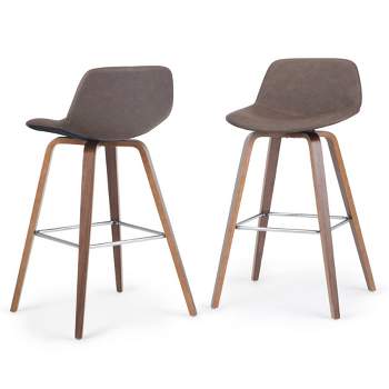 Set of 2 Cacey Bentwood Counter Height Barstools - WyndenHall