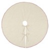 Saro Lifestyle Linen Blend Holiday Christmas Tree Skirt - 2 of 4