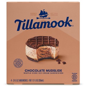 Tillamook Chocolate Mudslide Ice Cream Sandwich - 12 fl oz/4ct - 1 of 4
