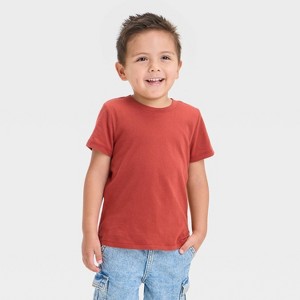 Toddler Boys' Short Sleeve Knit Solid T-Shirt - Cat & Jack™ - 1 of 3
