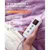 Heated Blanket Electric Blanke Soft with 4 Heating Levels & Auto Off, Overheat Protection, Machine Washable, ETL Certification - 4 of 4