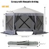 Pop Up Gazebo Screen Tent: 6-Sided Instant Canopy Shelter with 600D Oxford Cloth, Portable for Camping - 3 of 4
