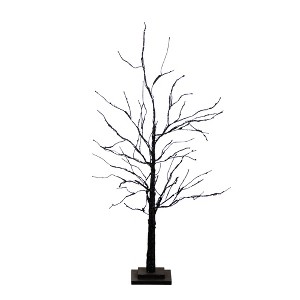 Nearly Natural 3-ft Pre-Lit Halloween Black Twig Artificial Tree with 80 Orange & Purple LED Lights - 1 of 1