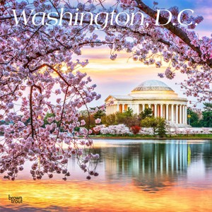 BrownTrout Washington D.C. 2026 12"x24" Hanging Square Wall Calendar Plastic-Free - 1 of 4