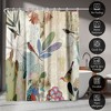 Americanflat 71x74 Floral Shower Curtain - 100% Polyester Shower Curtain, Water-Resistant Bath Curtain with Metal Grommets and 12 Shower Curtain Hooks - 4 of 4