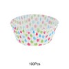 Unique Bargains Disposable Baking Cups Greaseproof Paper Multicolor 1.97"x1.18" 100 Pcs - 4 of 4