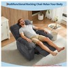 Living Room Manual Recliner Chair,Ergonomic Overstuffed Breathable Fabric Reclining Chair w/ Side Pockets,q235 Steel Frame Lazy Boy Single Sofa - 4 of 4