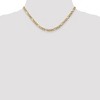 Black Bow Jewelry 10k Yellow Gold 5.35mm Hollow Figaro Chain Necklace - 2 of 4