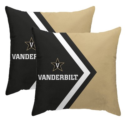 NCAA Vanderbilt Commodores Side Arrow Poly Span Throw Pillow - 2pk