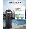 VEVOR Pool Cartridge Filter, 150 sq.ft², High-Efficiency Swimming Pool Filter with Valve, 9000 GPH Spa Filtration Cleaning & Clearing System, Black - 3 of 4