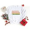 Simply Sage Market Women's Graphic Sweatshirt Retro Merry Stripes - 2 of 2