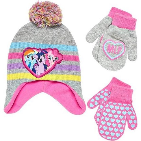 Baby fashion girl winter hat and gloves