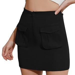 Clearlove Women's High Waist Basic Bodycon Workwear Short Mini Skirt - 1 of 4