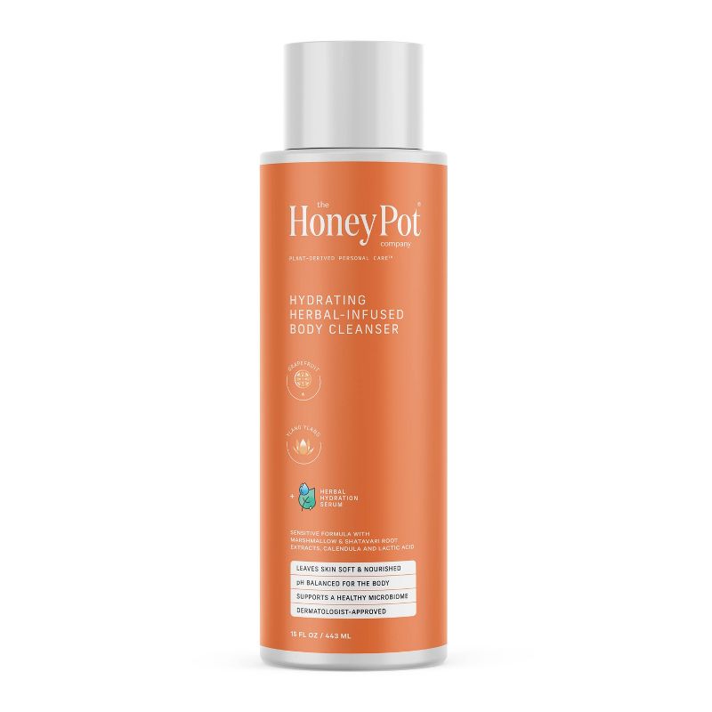 The Honey Pot Company, Grapefruit Ylang Ylang Hydrating Body Cleanser - 15 fl oz, 1 of 12