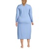 Lands' End Women's Cotton Long Sleeve Midcalf Nightgown - 2 of 3