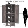 AMERLIFE Farmhouse Kitchen Pantry Cabinet, 72" Tall Storage Cabinet with Adjustable Shelves & Barn Doors - 2 of 4