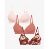 Women's Wo's 3-Pack Wirefree Bonded Micro Bra - Danskin - 4 of 4