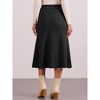 Allegra K Women's Autumn A-Line Stretchy Knit Long Sweater High Waist Skirt - 3 of 4