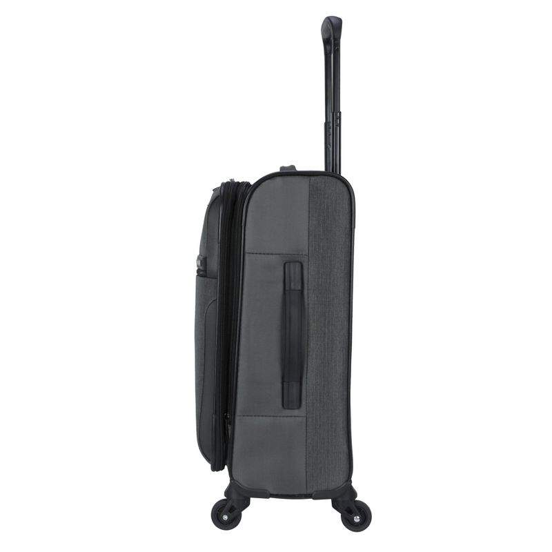 Skyline Softside Medium Checked Spinner Suitcase - Gray Heather, 3 of 10