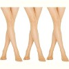 3 Pairs Women’s Sheer Pantyhose with Control Top – 20 Denier Thin Tights – Soft & Silky Fit - 2 of 4