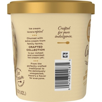 Kemps Crafted Collection Roasted Butter Pecan Ice Cream - 1.5qt