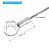 Unique Bargains Stainless Steel Light Outdoor Travel Luggage Safety Locking Cables 0.24" ID Eyelets - 2 of 4