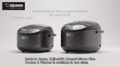 Zojirushi 10 Cup Umami Micom Rice Cooker & Warmer Metallic