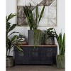 Wood Storage Bench 3 Drawers Black - Olivia & May: Entryway, Industrial Style, No Assembly Required - 2 of 4