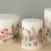 Vance Kitira 4" Infused Blooming Blush Pillar Candle - 3 of 4