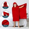 PAVILIA Coral Fleece Hooded Towel For Kids Toddler, After Shower Wrap for Beach Pool Swimming, Boys Girls 3-8 Years - 3 of 4