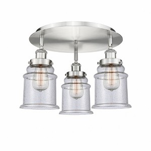 Canton - 3 Light Flush Mount In Industrial Style-10.75 Inches Tall and 17.75 Inches Wide - 1 of 1