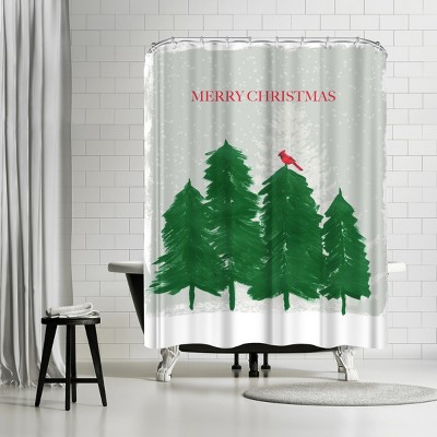 Holiday Announcer by PI Creative Holiday Collection Shower Curtain - Americanflat