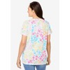 Woman Within Plus Size Perfect Printed Short-Sleeve Crewneck Tee - 3 of 4