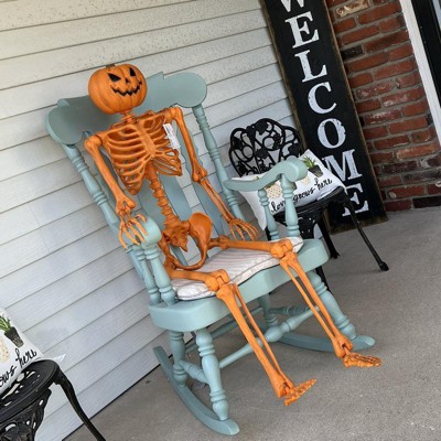 Hyde and Eek Life Size Posable Pumpkin Head Skeleton - munimoro.gob.pe