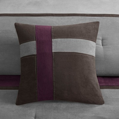 California King Purple Microfiber Comforter Set