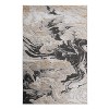 LunaLulinlk 5X7 Grey /Abstract Non-Shedding Stylish and Stain Resistant Area Rug - 2 of 4
