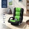 Best Choice Products 360-Degree Swivel Gaming Floor Chair w/ Armrest Handles, Foldable Adjustable Back - 3 of 4