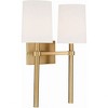 Crystorama Lighting Bromley 2 - Light Sconce in  Vibrant Gold - 4 of 4