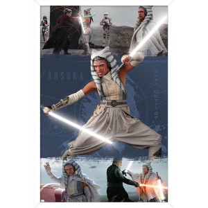 Trends International Star Wars: Ahsoka - Ahsoka in White Framed Wall Poster Prints - 1 of 4