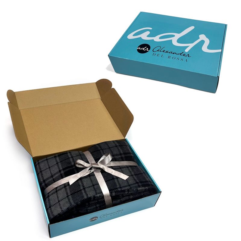 Men's Gift Box of 2 Flannel Plaids Plush Fleece Pajama Pants, Lounge PJ Bottoms, 2 of 6