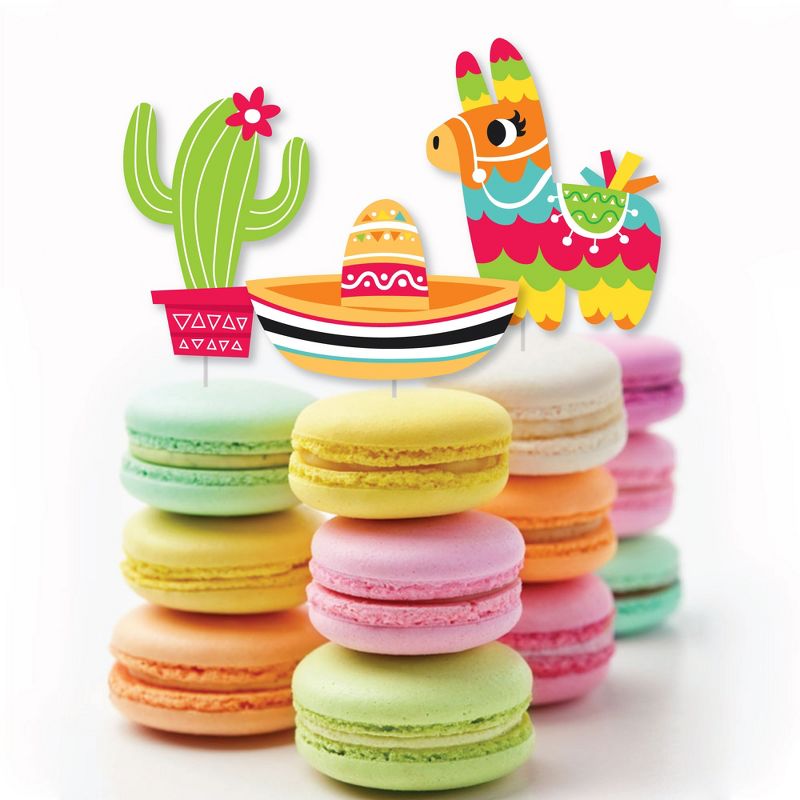 Big Dot of Happiness Pinata Party - DIY Shaped Colorful Fiesta Cut-Outs - 24 Count, 3 of 7