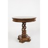 Jofran, Global Archive Hand Carved Solid Mango Wood Pedestal Table - 2 of 4